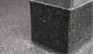 gray terrazzo cove base