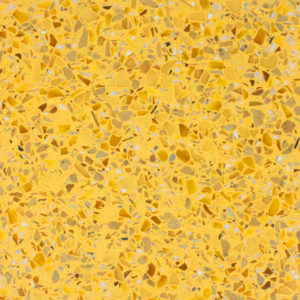 yellow mother of pearl glass terrazzo