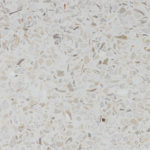 cream white mother of pearl terrazzo