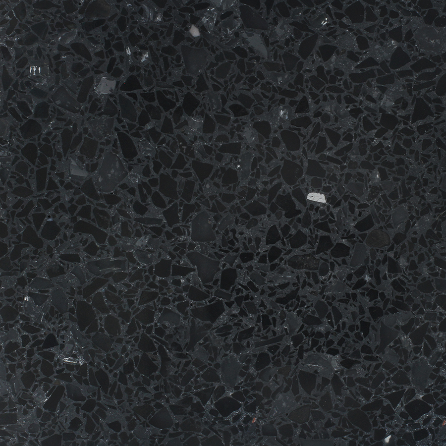 black terrazzo