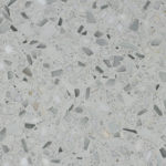 gray and white terrazzo