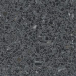 dark gray and black terrazzo