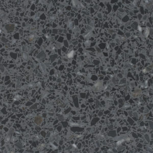 dark gray and black terrazzo