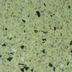 green white glass terrazzo