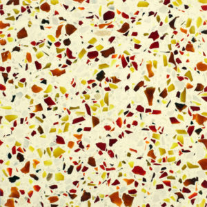 red yellow white terrazzo