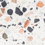 pink and blue terrazzo