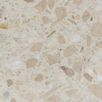 beige and white terrazzo