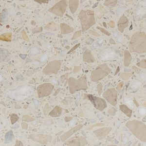 beige and white terrazzo
