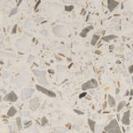 beige grey mother of pearl terrazzo