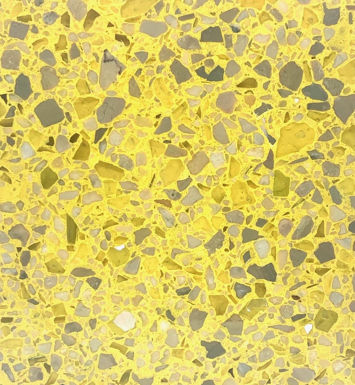 Yellow and gray 2021 pantone terrazzo